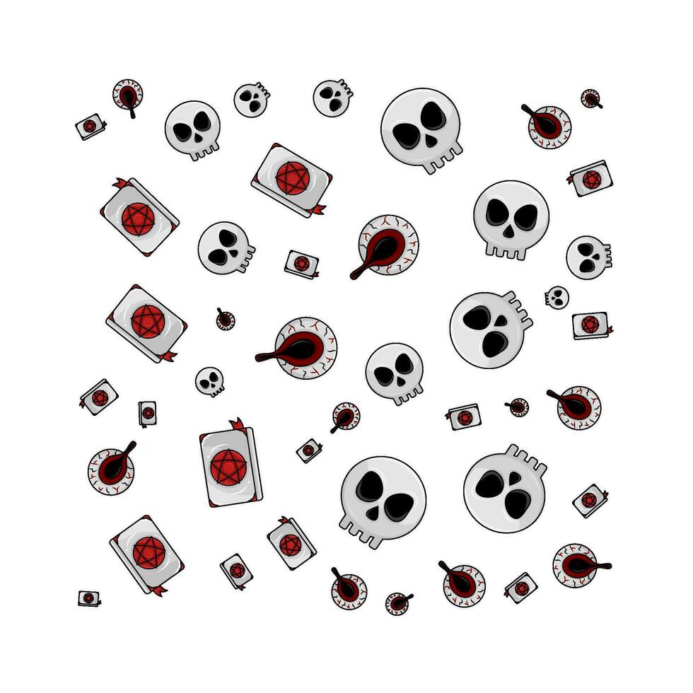 pattern halloween illustration vector