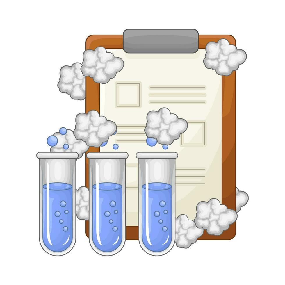 laboratorio poción fumar botella con archivo ilustración vector