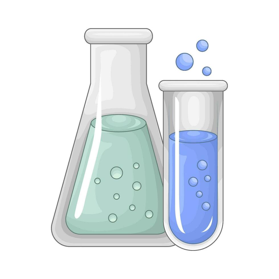 laboratorium potion bottle illustration vector