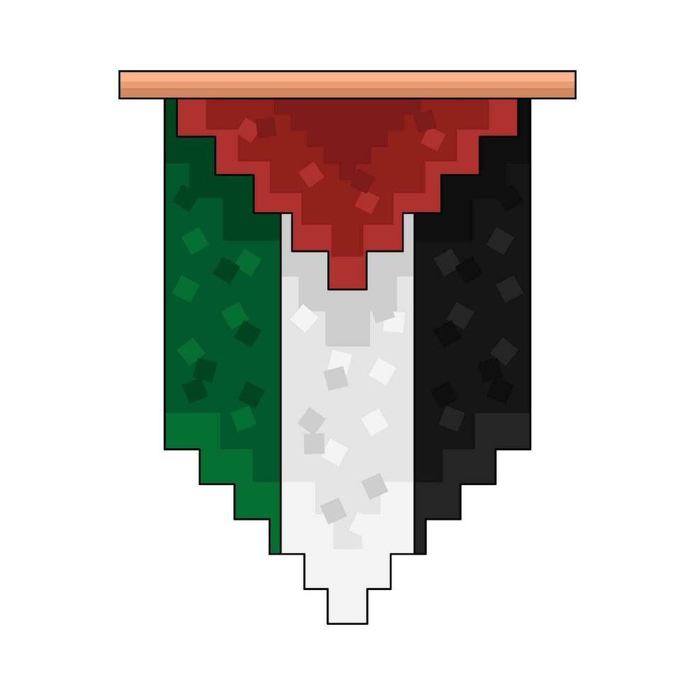 gratis bandera Palestina ilustración vector