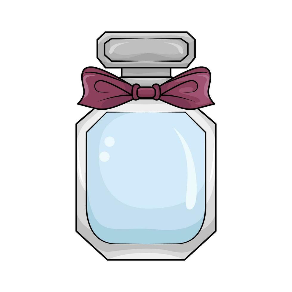 ribbon in parfume bottle spray vector