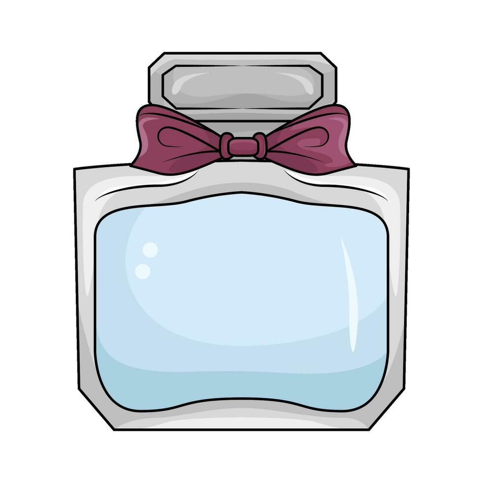 ribbon in parfume bottle spray vector
