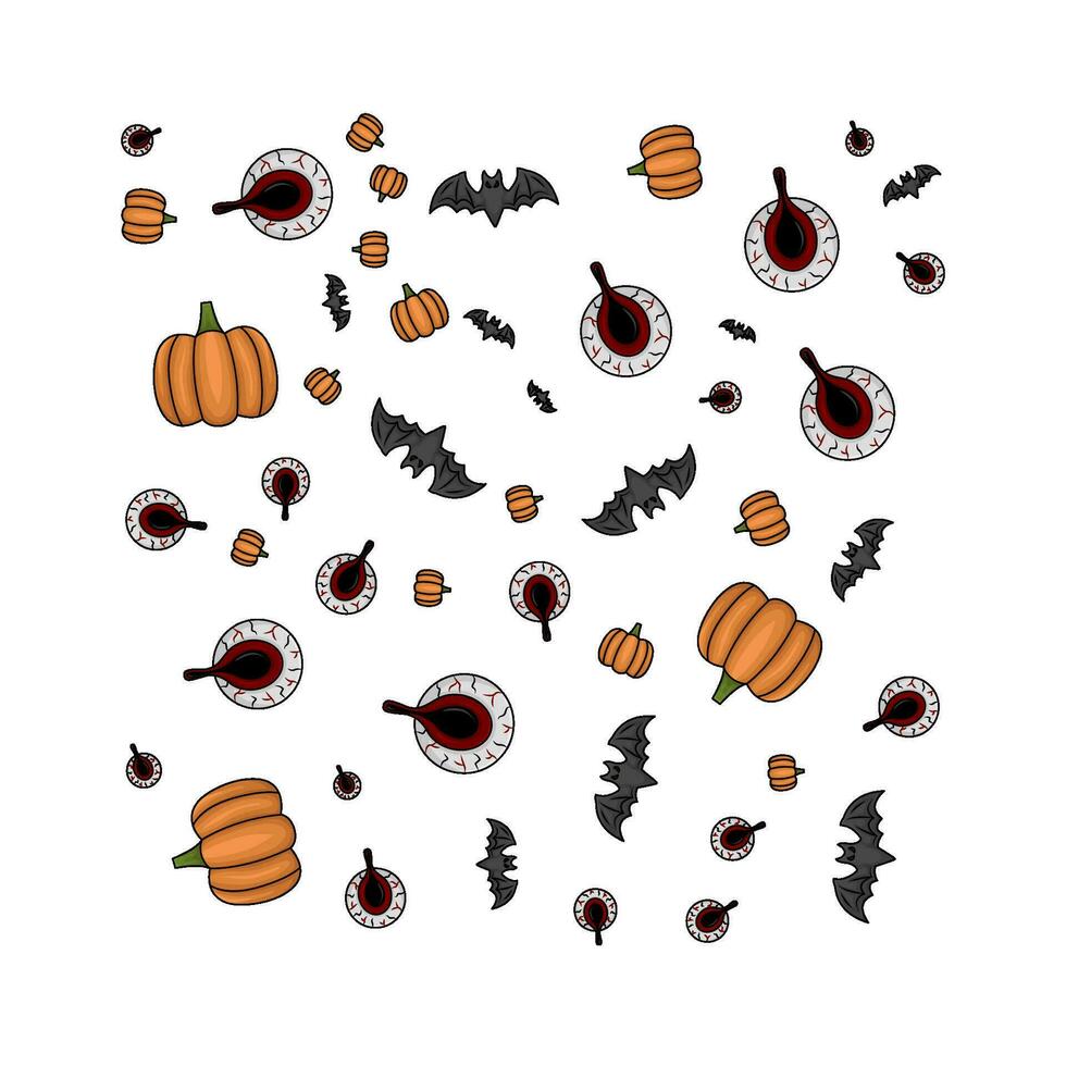 pattern halloween illustration vector