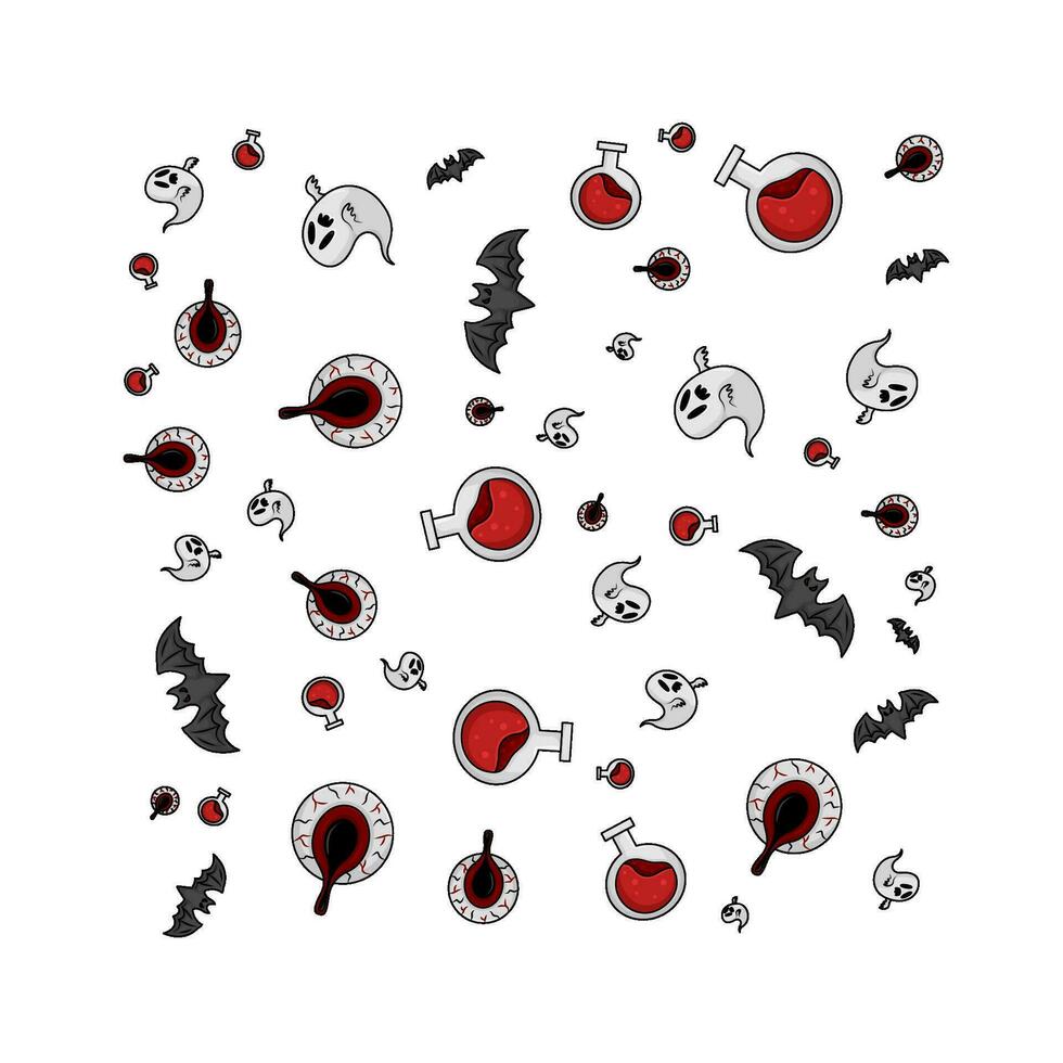 pattern halloween illustration vector