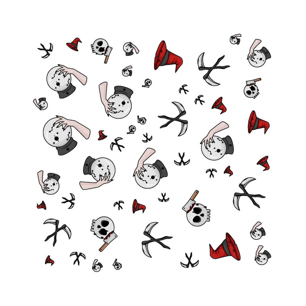 pattern halloween illustration vector