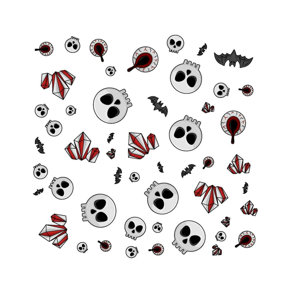 pattern halloween illustration vector