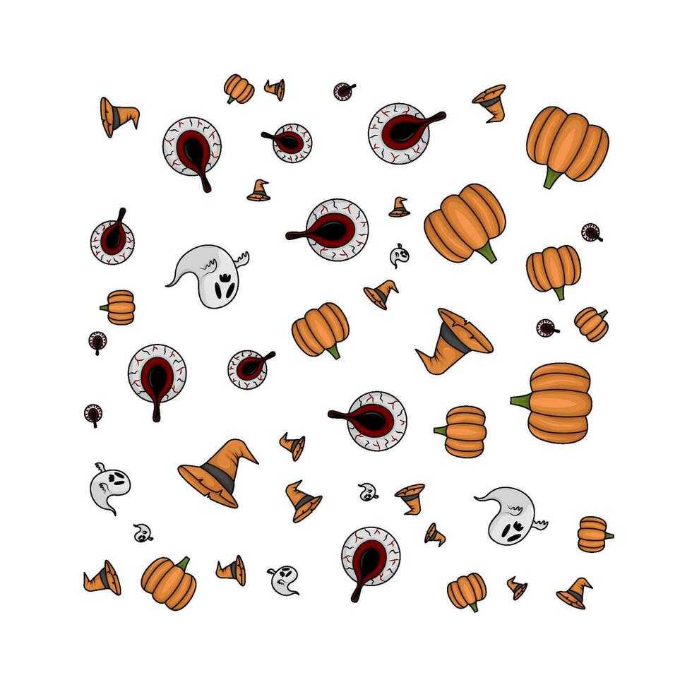pattern halloween illustration vector