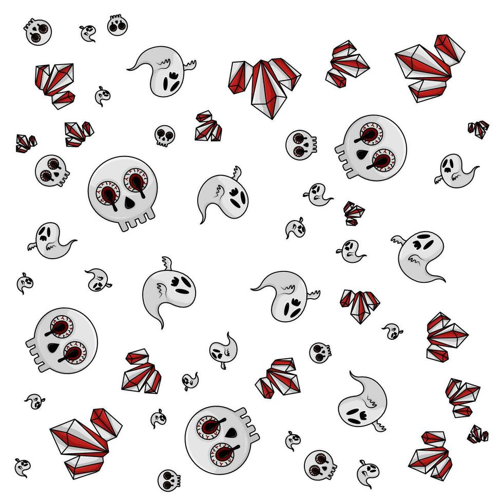 halloween pattern illustration vector