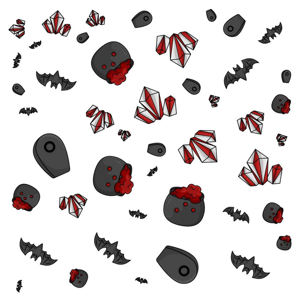 halloween pattern illustration vector