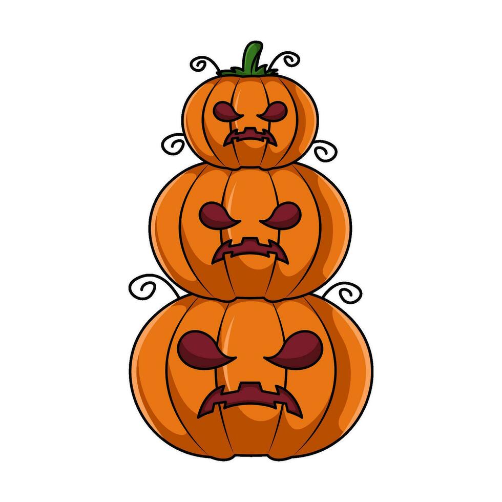 ilustración de calabaza de halloween vector