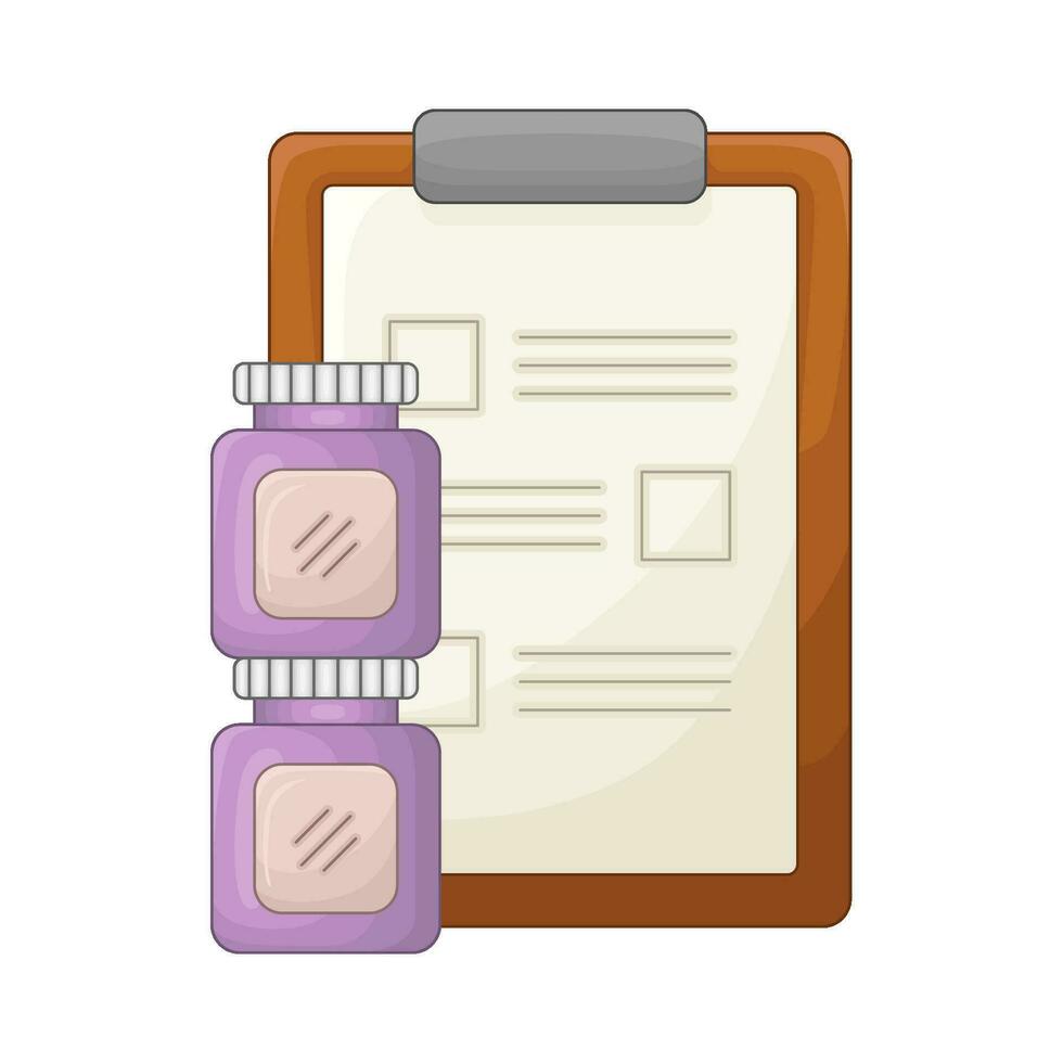 jar with file illustration vector
