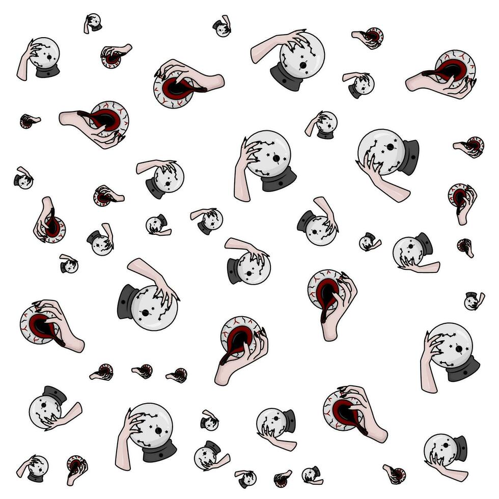 halloween pattern illustration vector