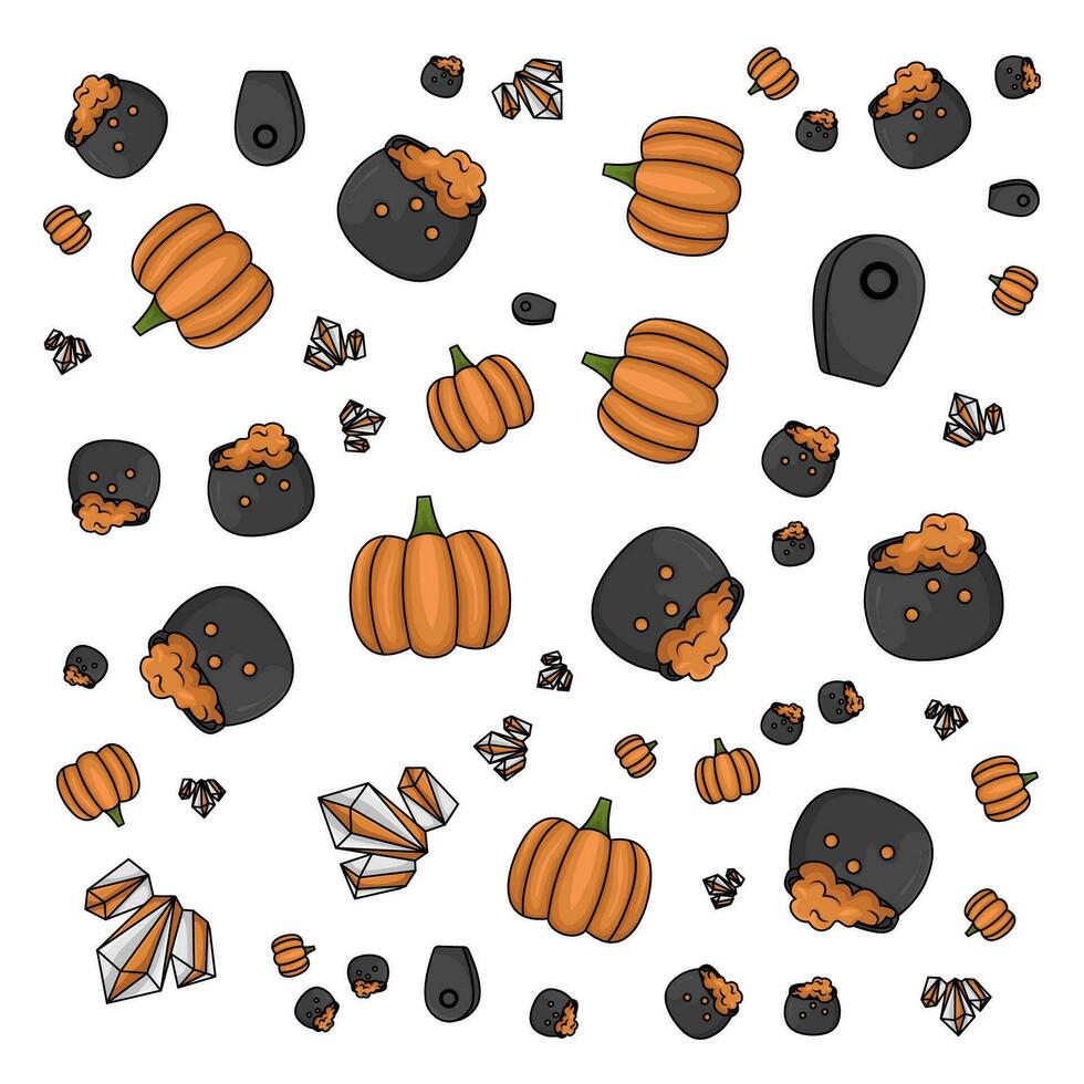 halloween pattern illustration vector