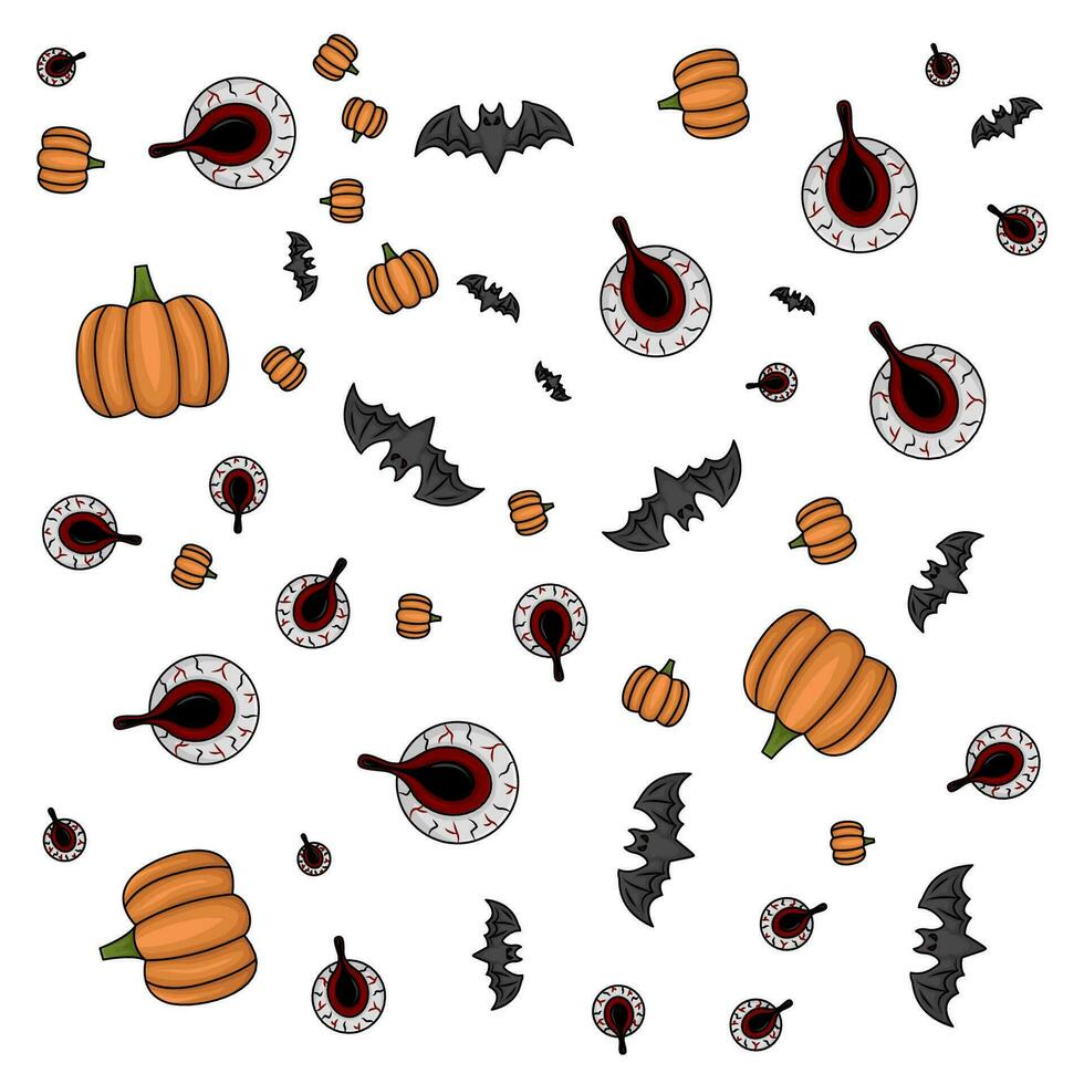 halloween pattern illustration vector