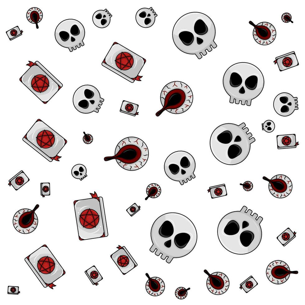 halloween pattern illustration vector