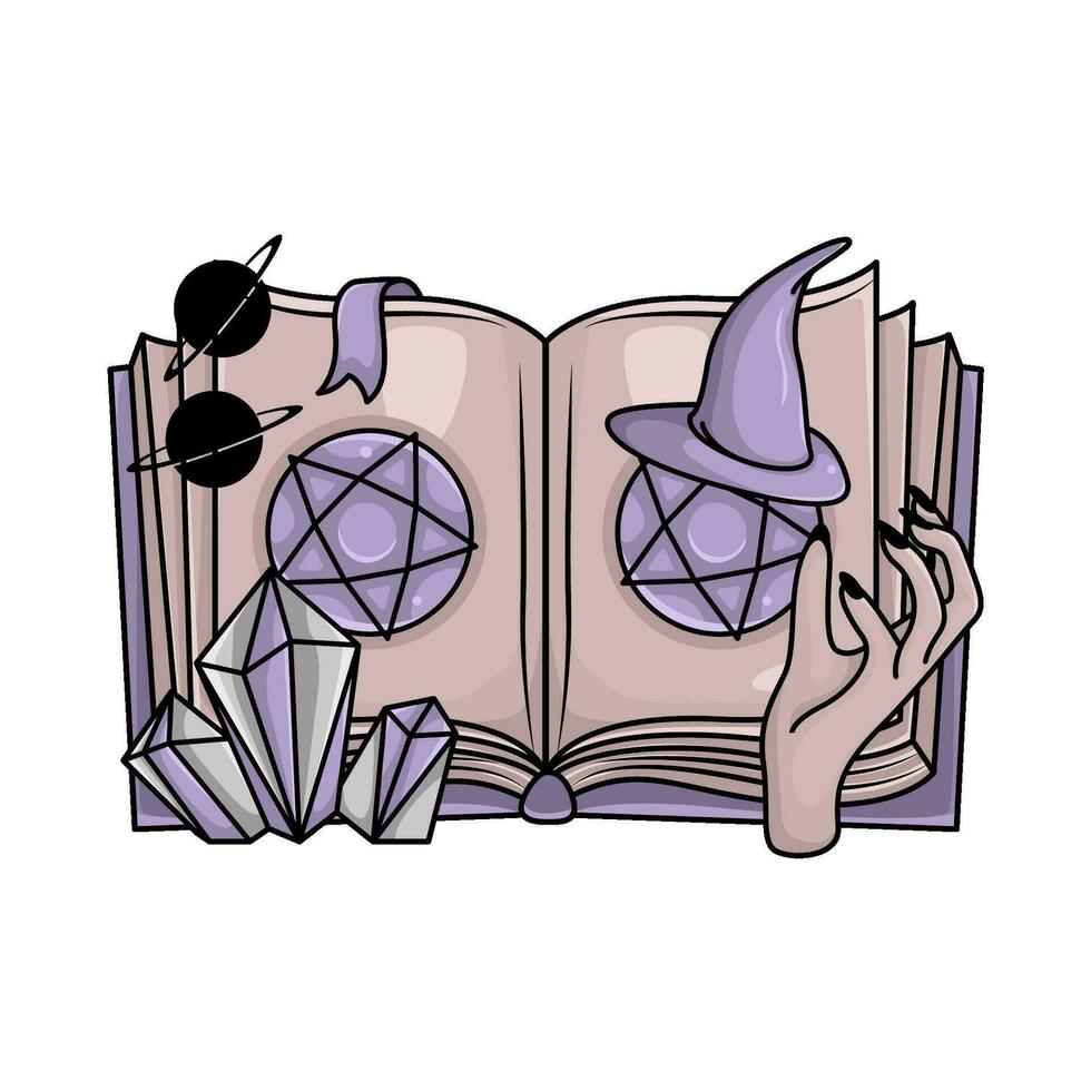 magia libro ilustración vector