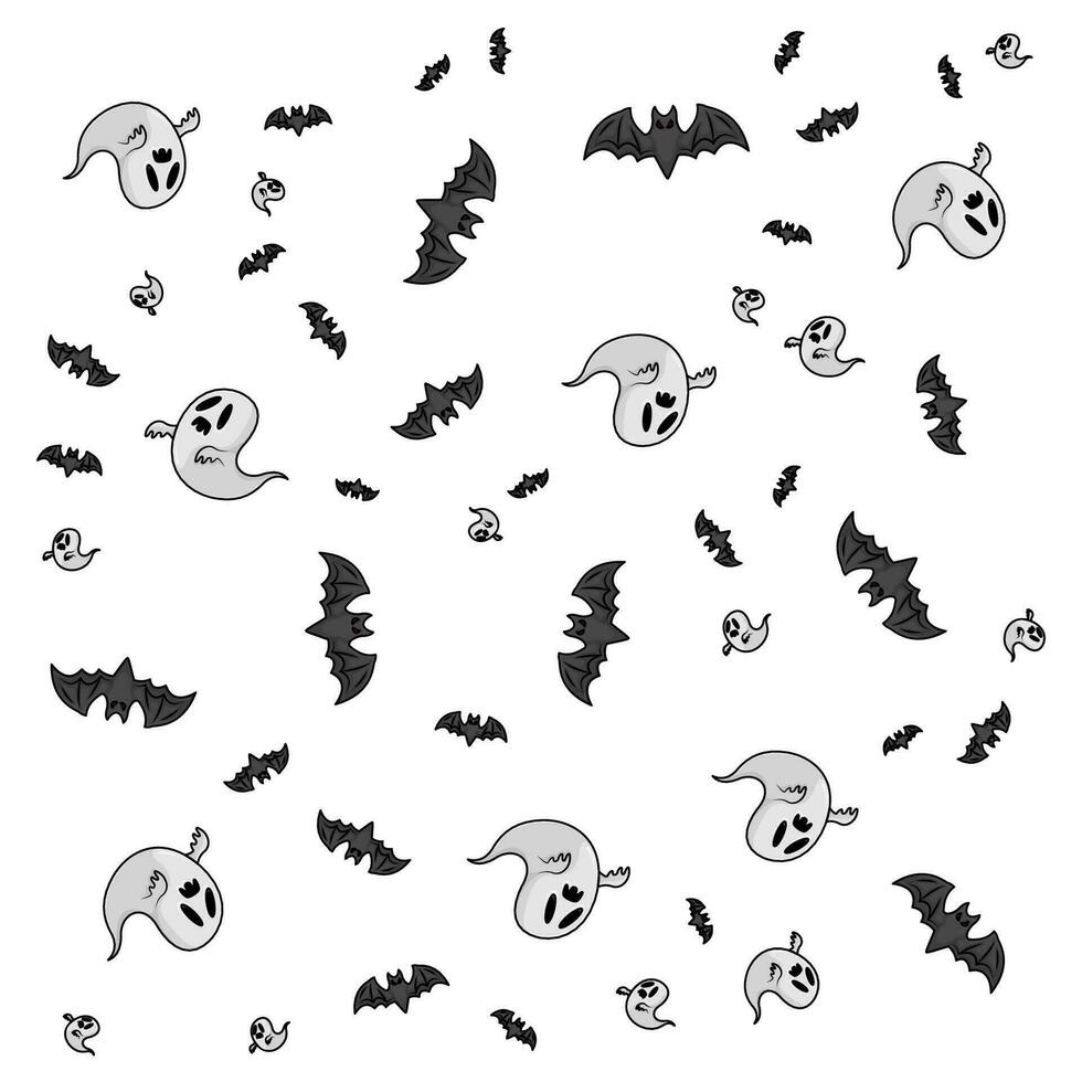 halloween pattern illustration vector