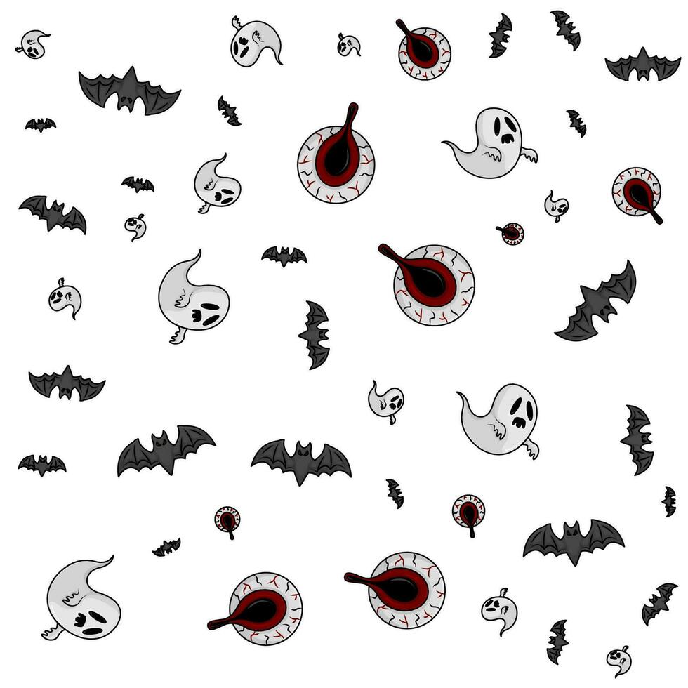 halloween pattern illustration vector