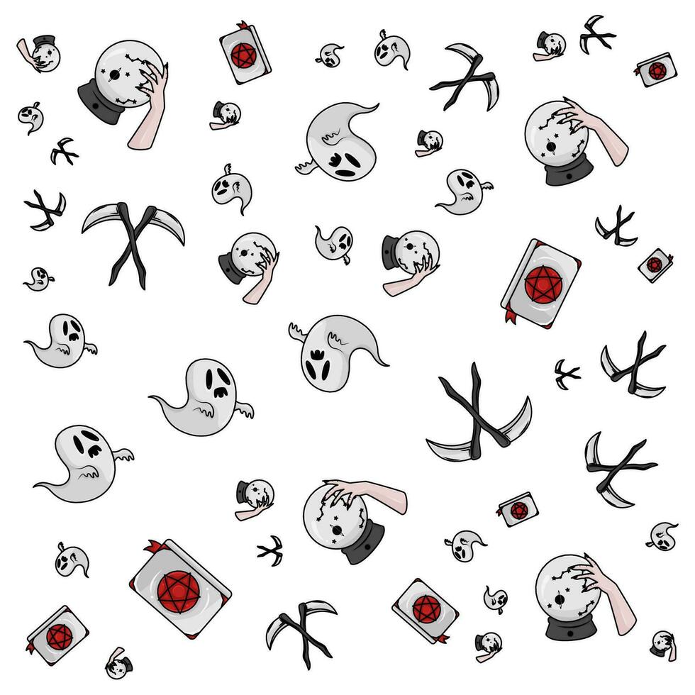 halloween pattern illustration vector