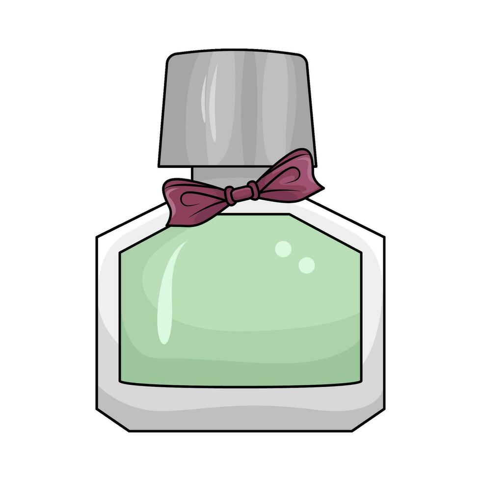 ribbon in parfume bottle spray vector