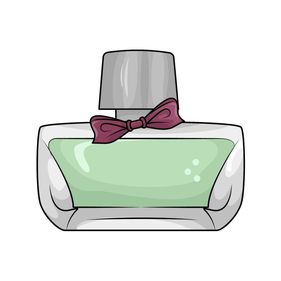 ribbon in parfume bottle spray vector