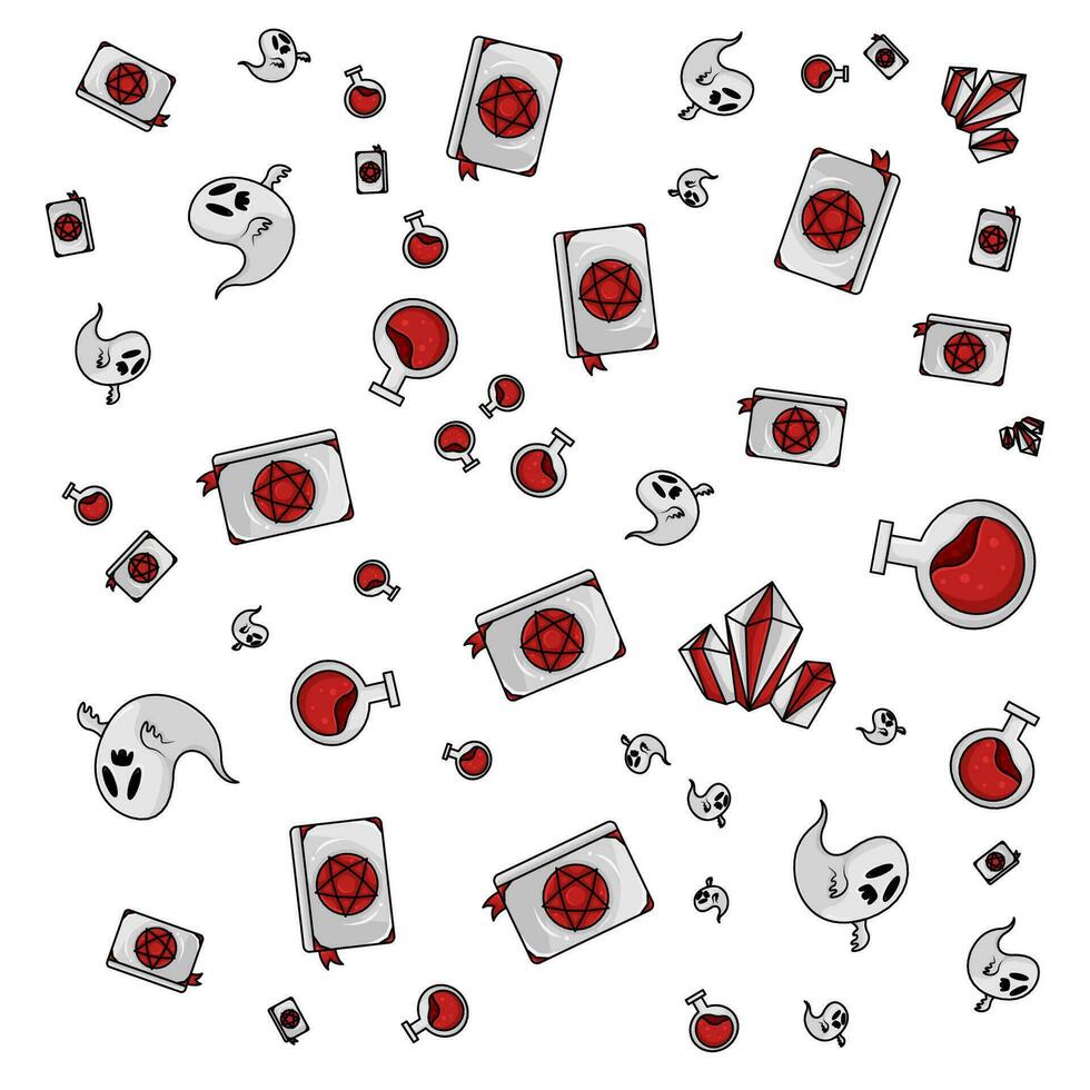 halloween pattern illustration vector