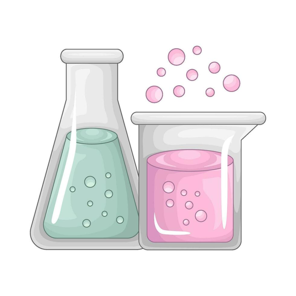 laboratorium potion bottle illustration vector