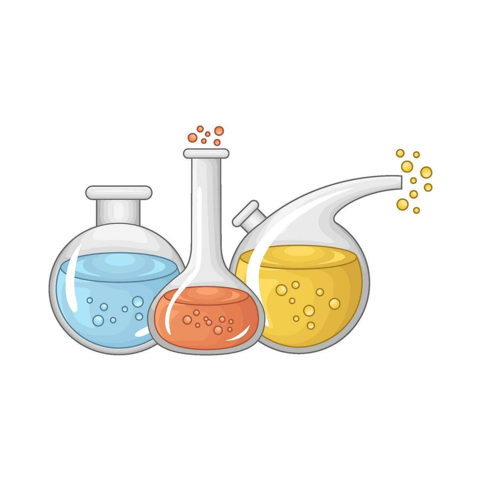 laboratorium potion bottle illustration vector