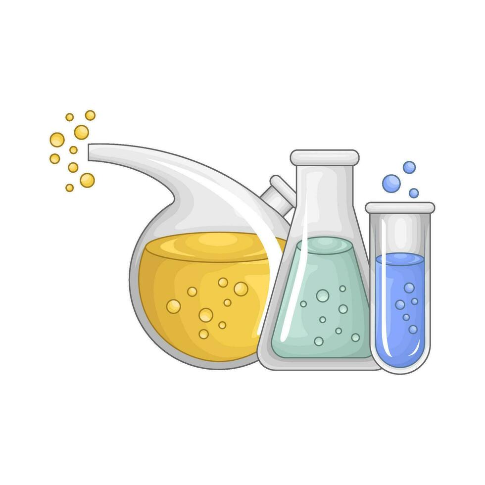 laboratorium potion bottle illustration vector