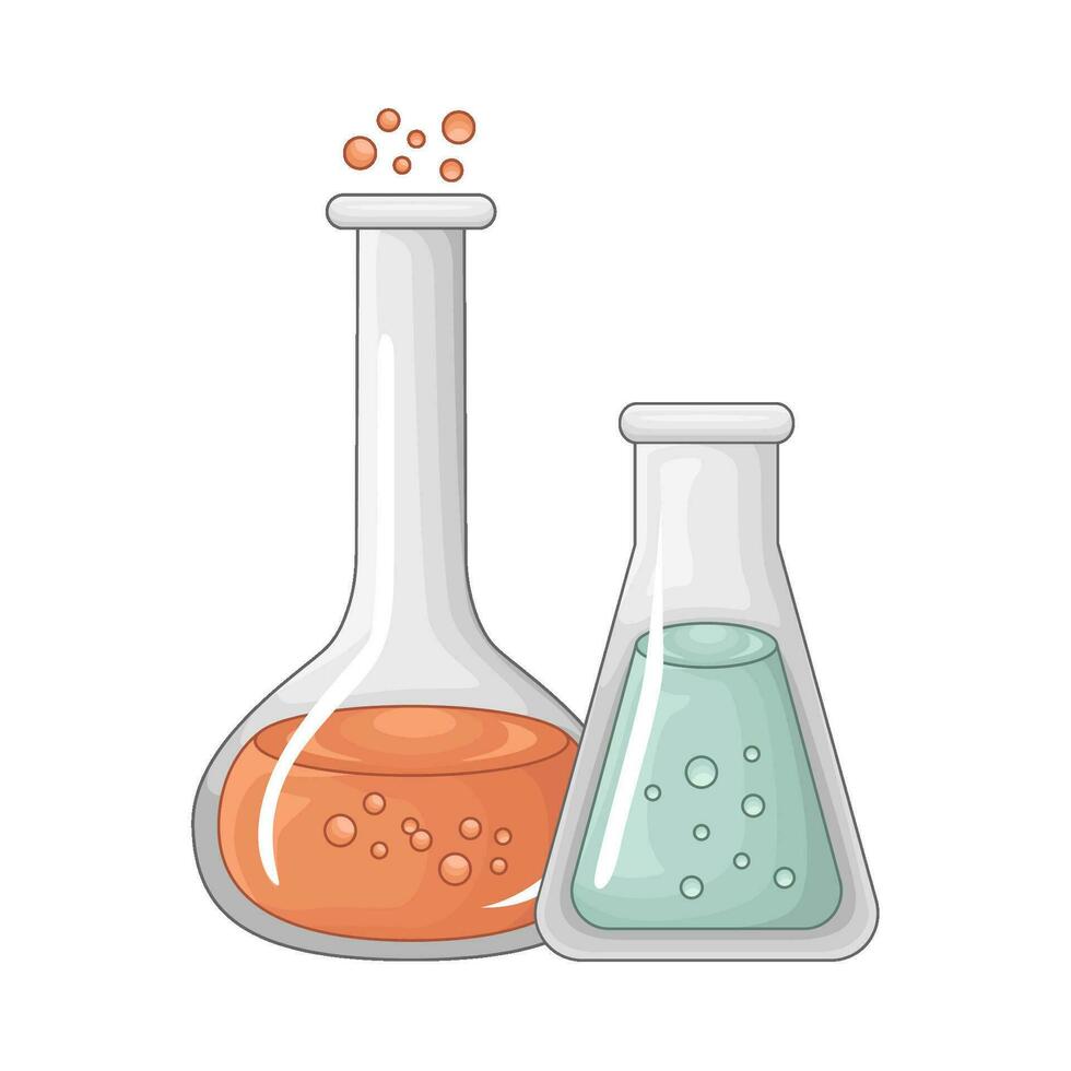laboratorium potion bottle illustration vector