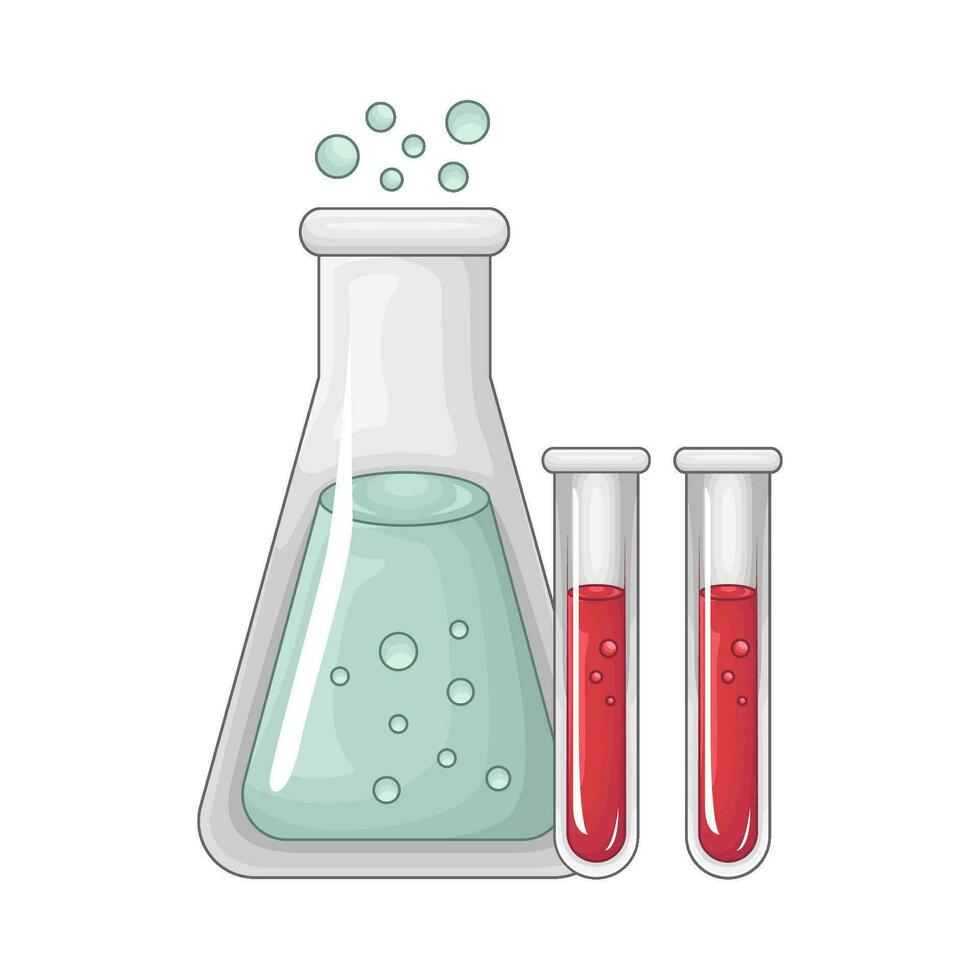 laboratorium potion bottle illustration vector