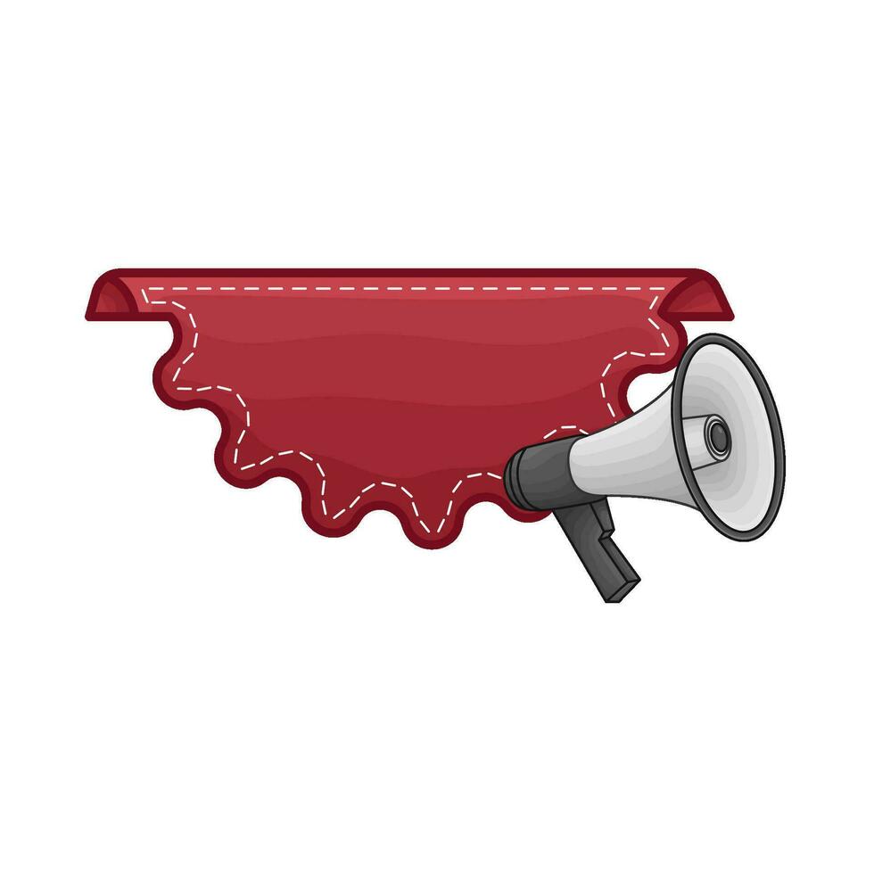 sticker price with megaphone illustration 34525586 Vector Art at Vecteezy