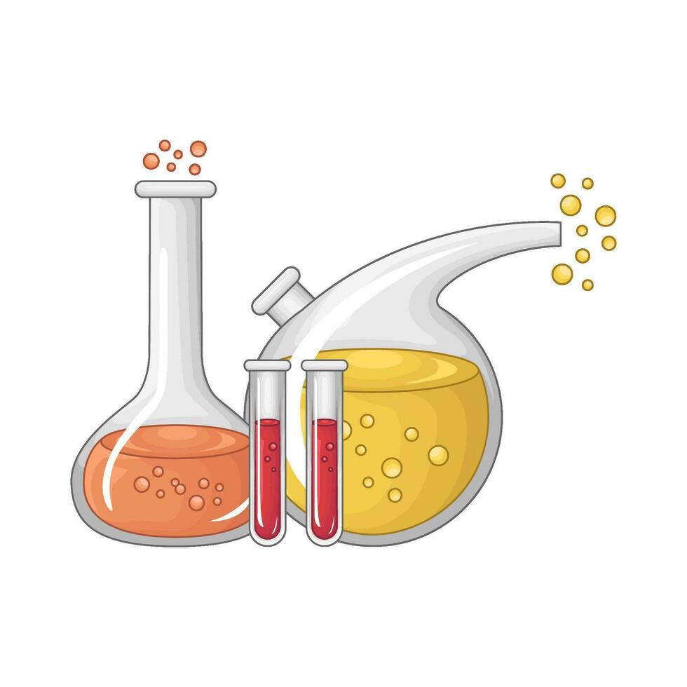 laboratorium potion bottle illustration vector