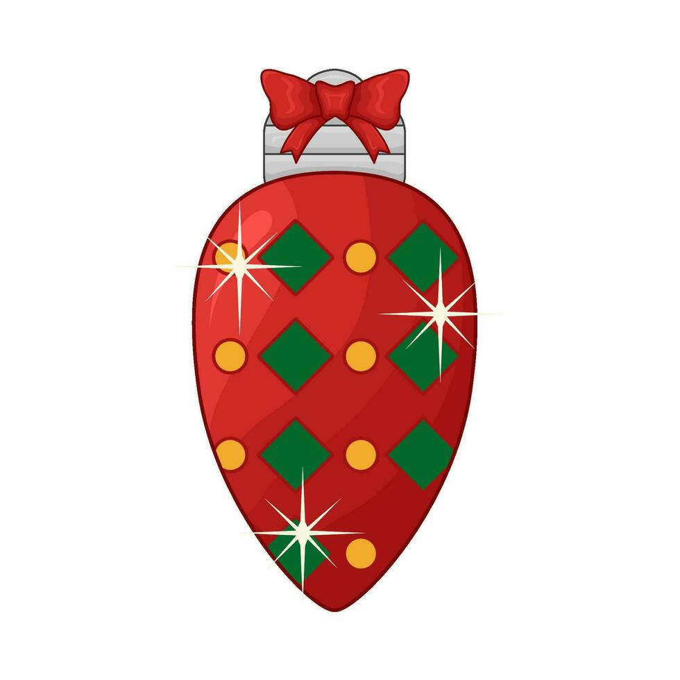 Navidad lámpara decoración ilustración vector