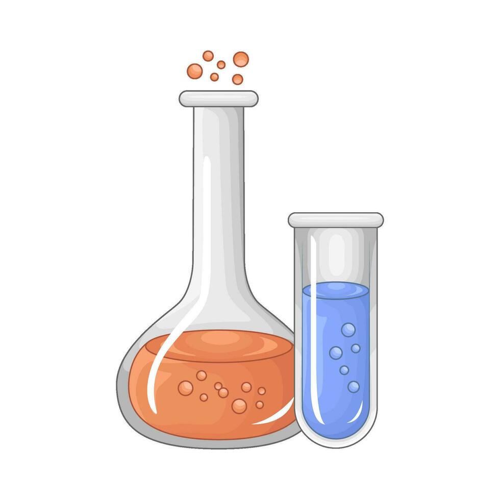 laboratorium potion bottle illustration vector