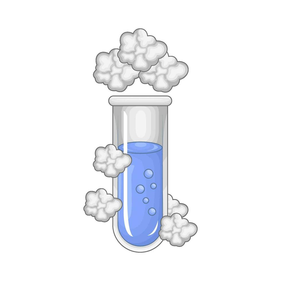 laboratory smoke potion bottle illustration vector