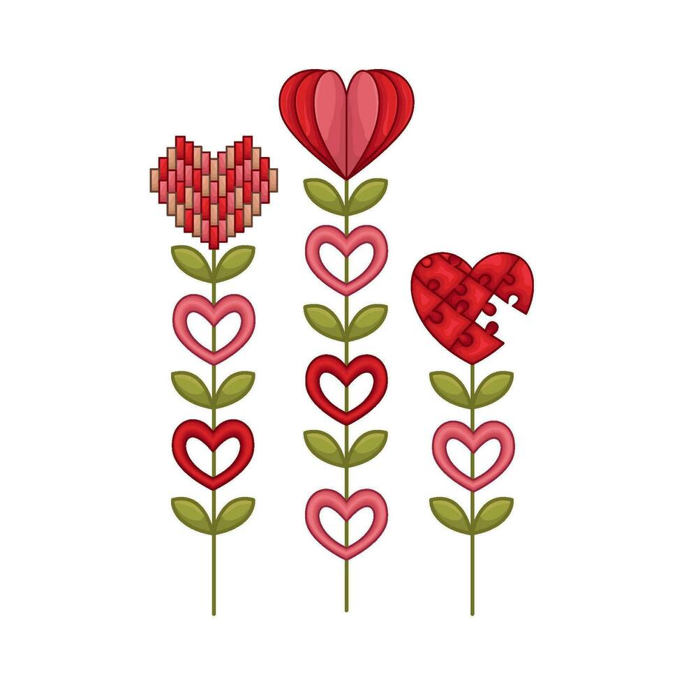 amor planta ilustración vector