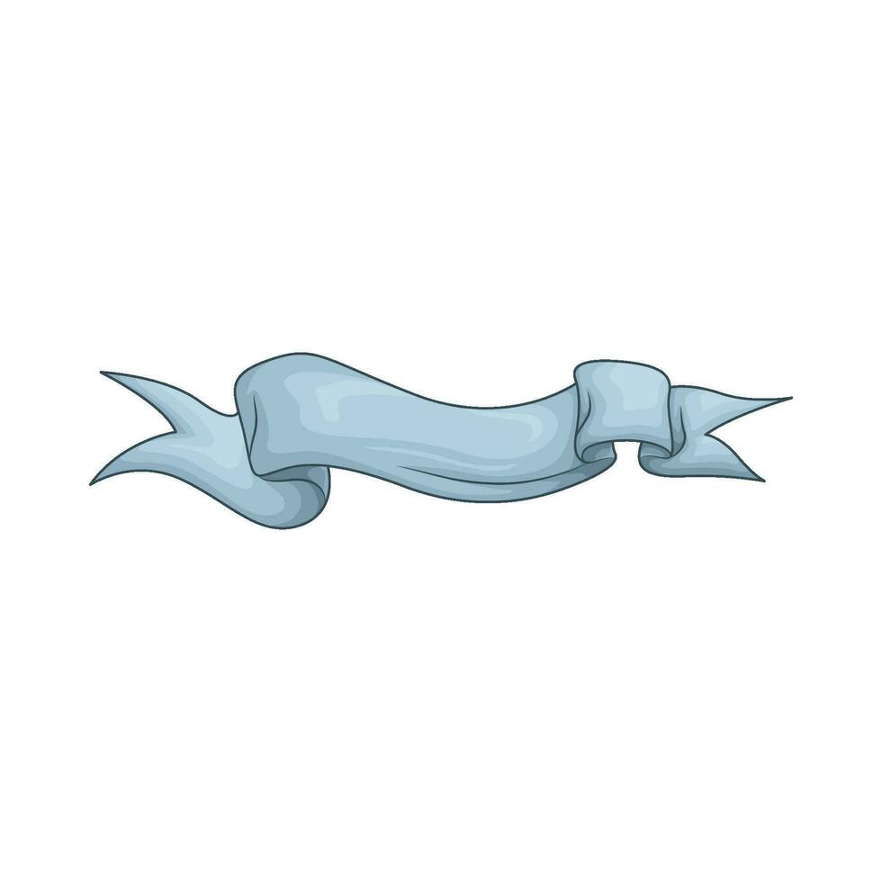 blue ribbon  decoration illustration vector
