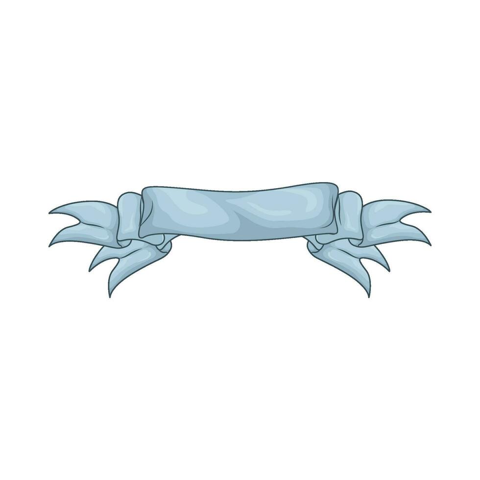 blue ribbon  decoration illustration vector