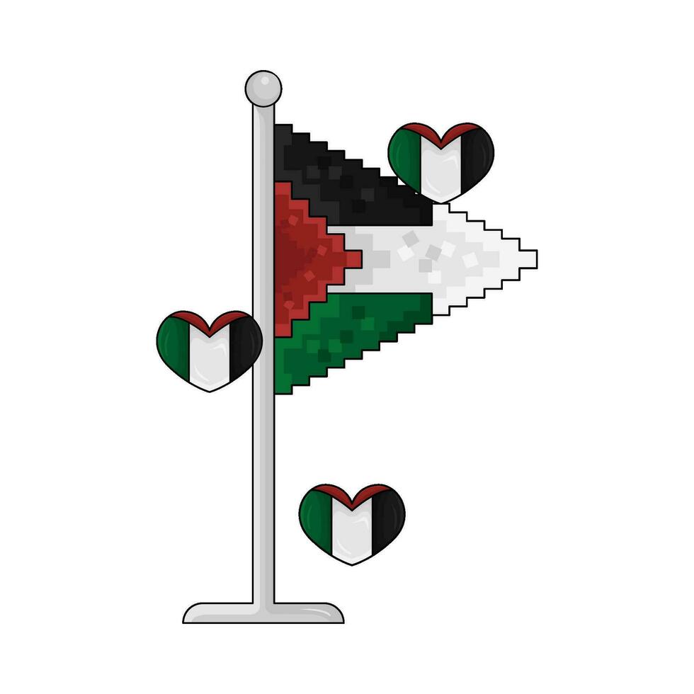 flag palestine illustration vector