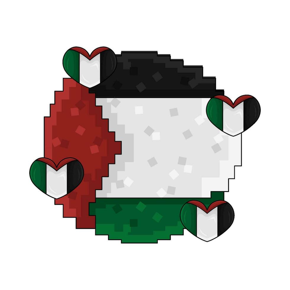 bandera Palestina ilustración vector