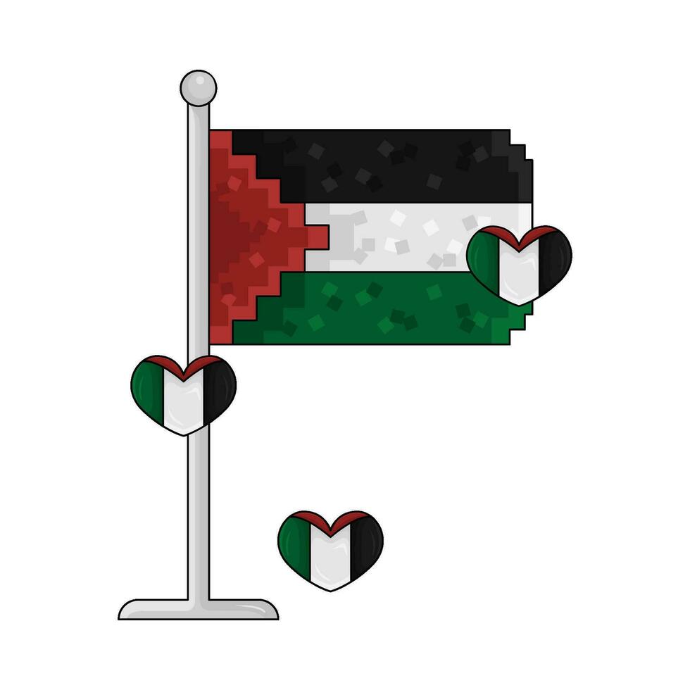 flag palestine illustration vector