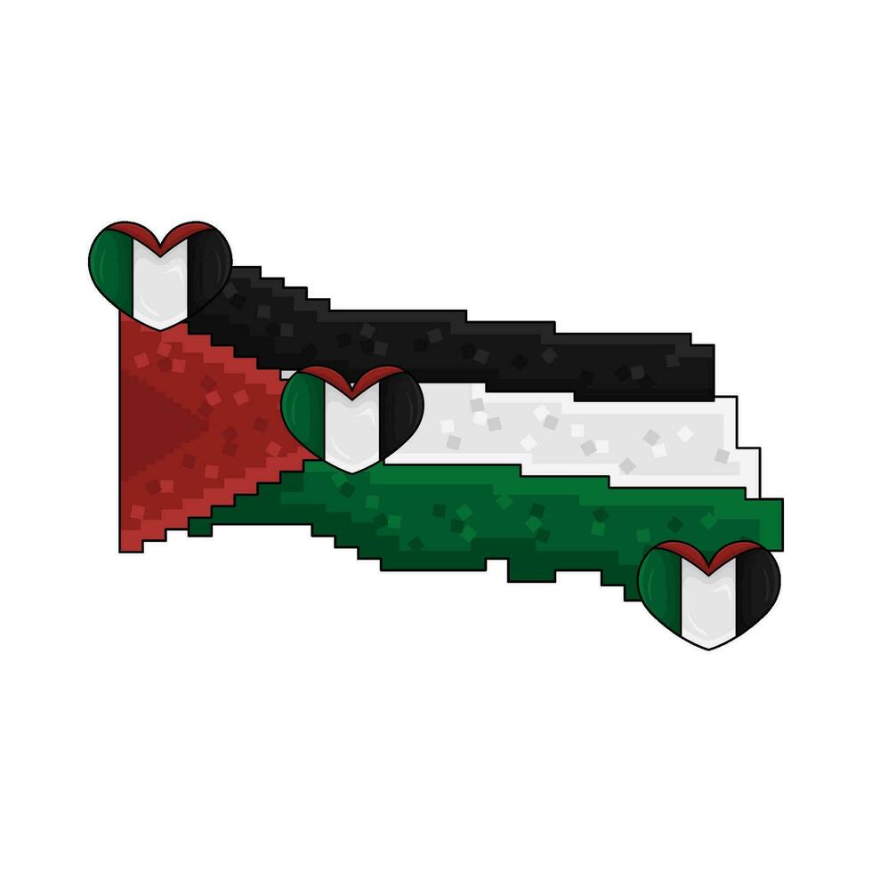 flag palestine illustration vector