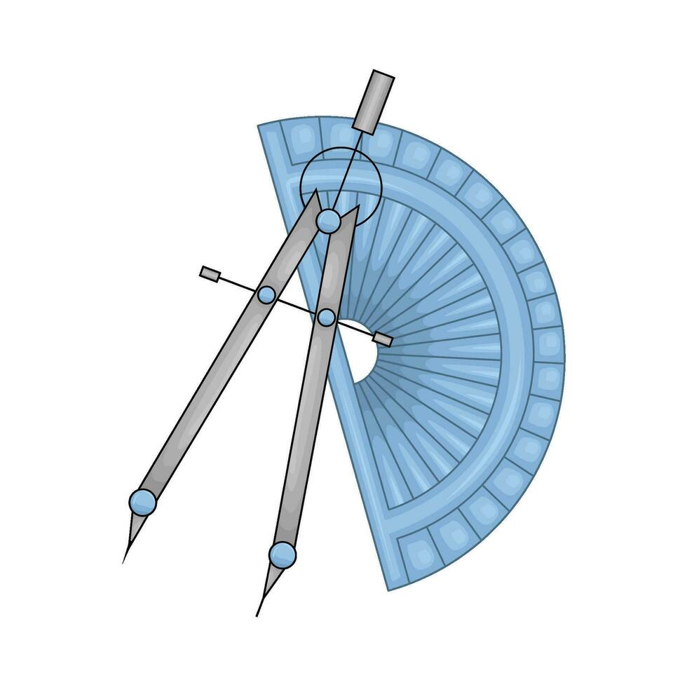 ruler with period illustration vector