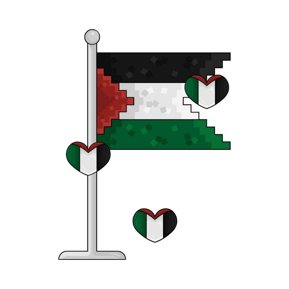 bandera Palestina ilustración vector