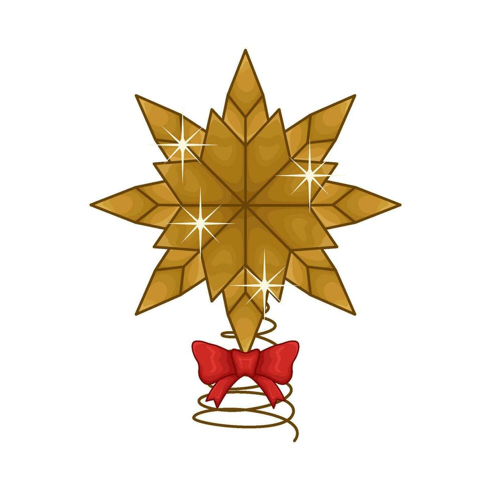 christmas lamp snowflake illustration vector
