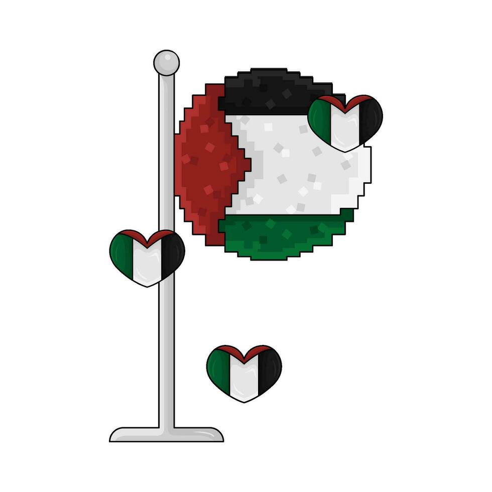 flag palestine illustration vector
