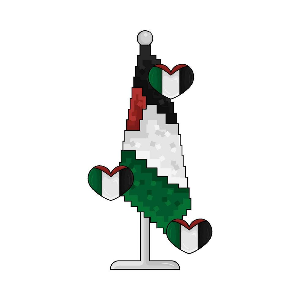 flag palestine illustration vector