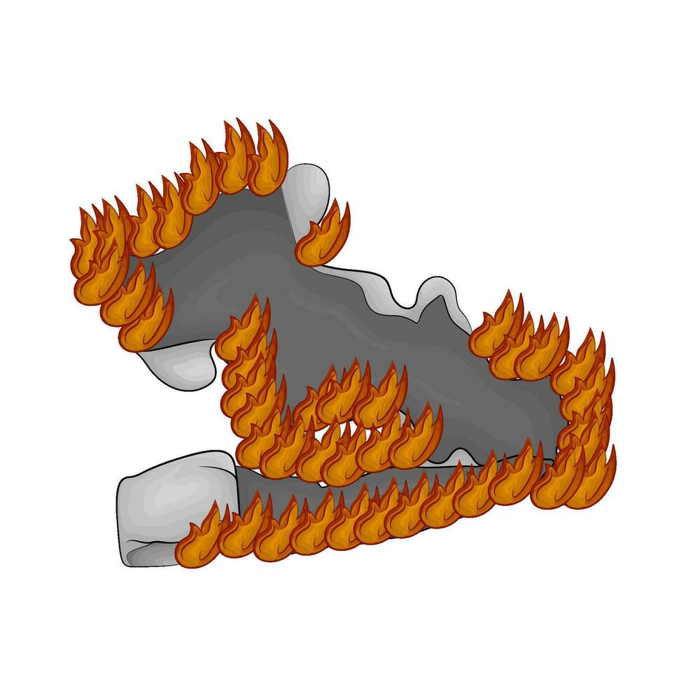 torn paper burns illustration vector