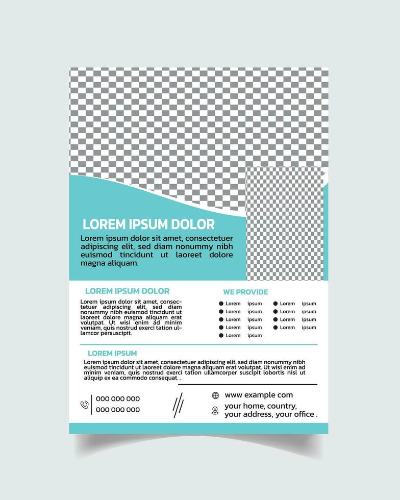 Hospital flyer template design, medical health leaflet, medical flyer design A4 size vector file